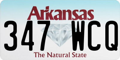 AR license plate 347WCQ