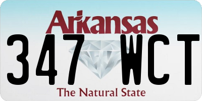 AR license plate 347WCT