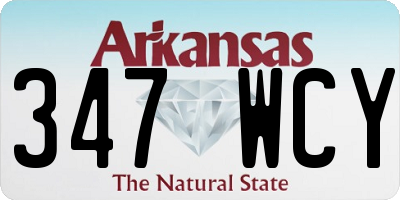 AR license plate 347WCY