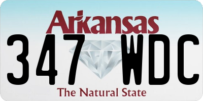 AR license plate 347WDC