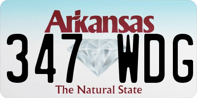 AR license plate 347WDG