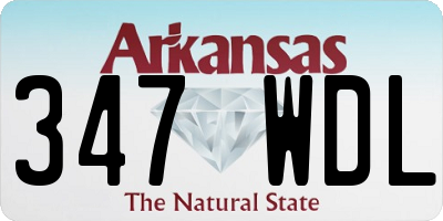 AR license plate 347WDL