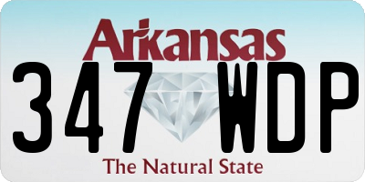AR license plate 347WDP