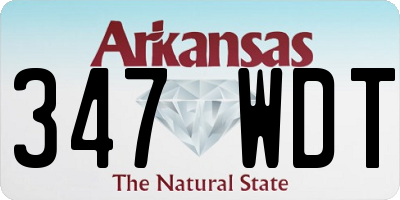 AR license plate 347WDT