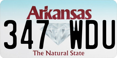 AR license plate 347WDU