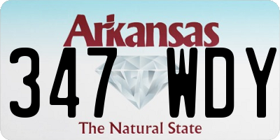 AR license plate 347WDY