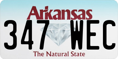 AR license plate 347WEC