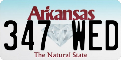 AR license plate 347WED