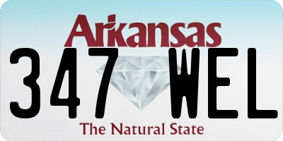 AR license plate 347WEL
