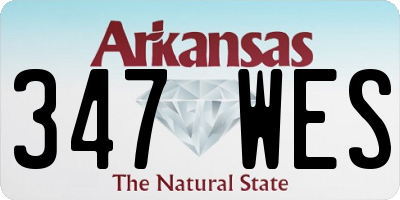 AR license plate 347WES
