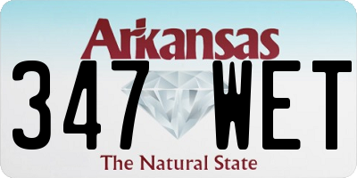 AR license plate 347WET