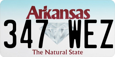 AR license plate 347WEZ