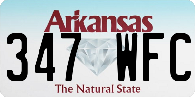 AR license plate 347WFC