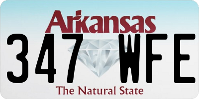AR license plate 347WFE