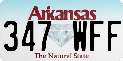 AR license plate 347WFF