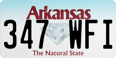 AR license plate 347WFI