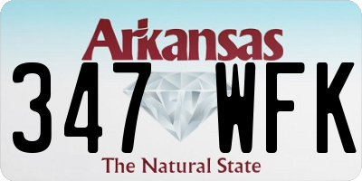 AR license plate 347WFK