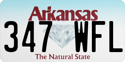 AR license plate 347WFL