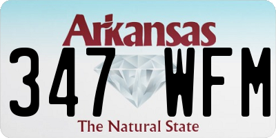 AR license plate 347WFM