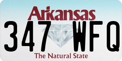 AR license plate 347WFQ