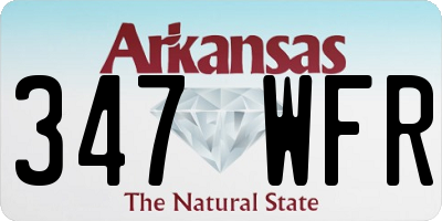 AR license plate 347WFR