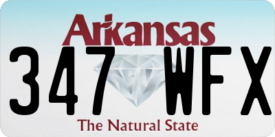 AR license plate 347WFX