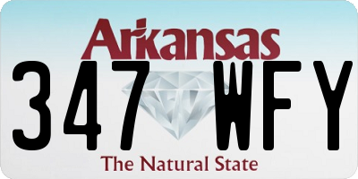 AR license plate 347WFY