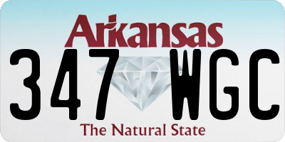 AR license plate 347WGC