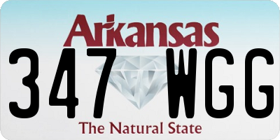 AR license plate 347WGG