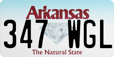 AR license plate 347WGL