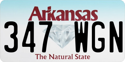 AR license plate 347WGN