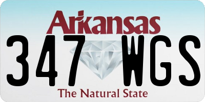 AR license plate 347WGS