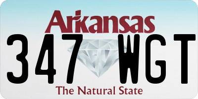 AR license plate 347WGT