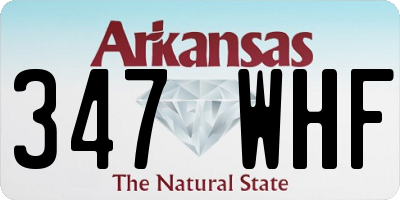AR license plate 347WHF
