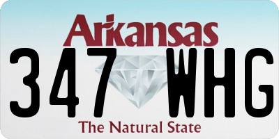 AR license plate 347WHG