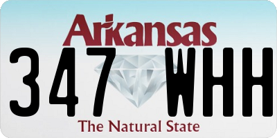 AR license plate 347WHH