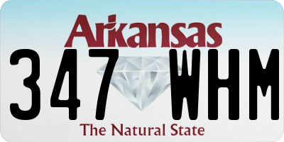 AR license plate 347WHM