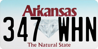 AR license plate 347WHN