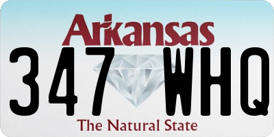 AR license plate 347WHQ