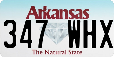 AR license plate 347WHX