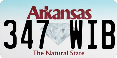 AR license plate 347WIB