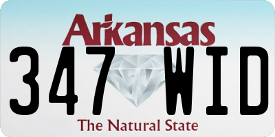 AR license plate 347WID
