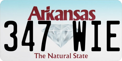AR license plate 347WIE