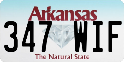 AR license plate 347WIF