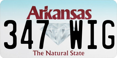 AR license plate 347WIG