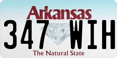AR license plate 347WIH