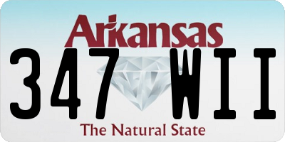 AR license plate 347WII