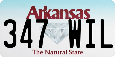 AR license plate 347WIL