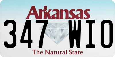 AR license plate 347WIO
