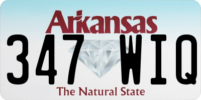 AR license plate 347WIQ